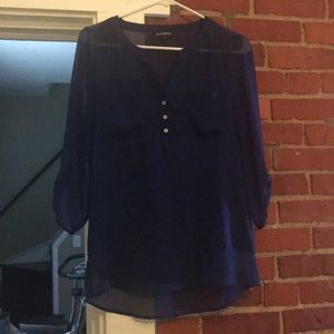 Express blue blouse size medium